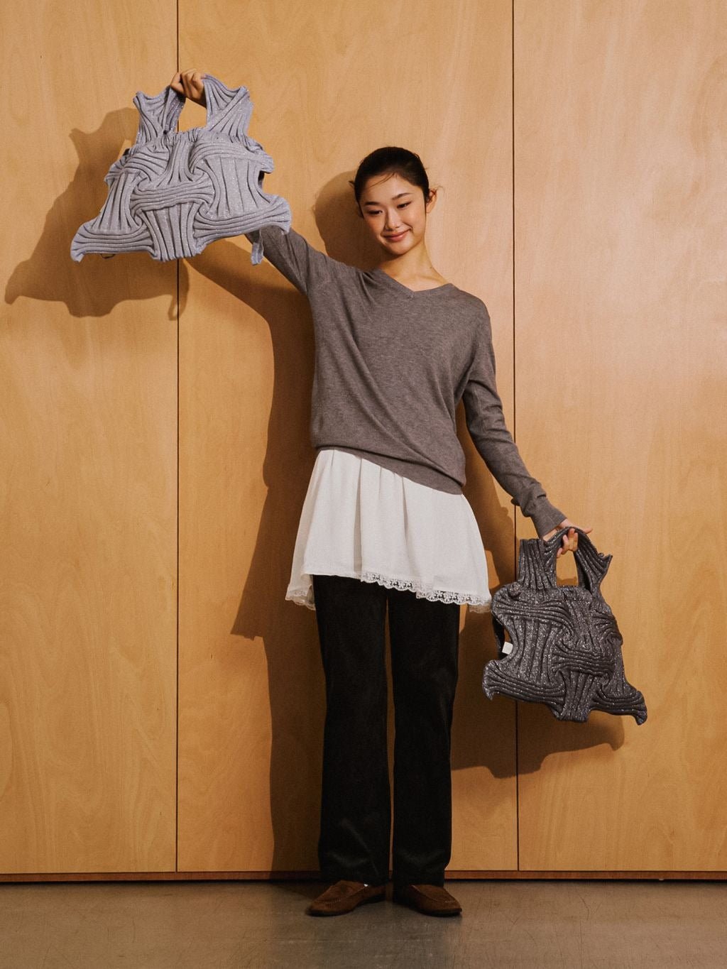 【PLEATS MAMA】BIG BOW BAG - Champdelarose