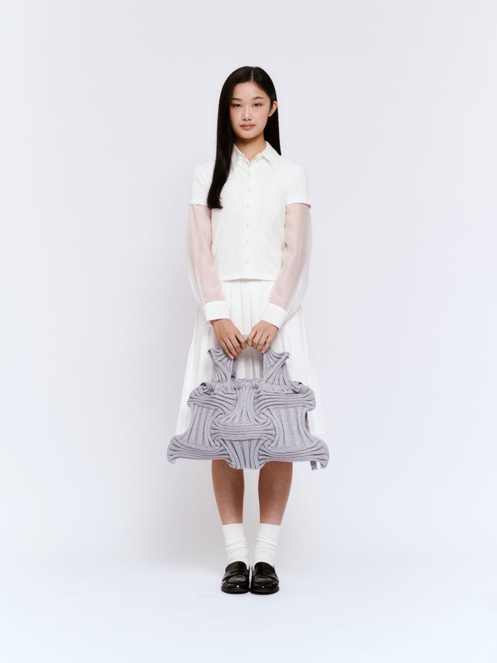 【PLEATS MAMA】BIG BOW BAG - Champdelarose