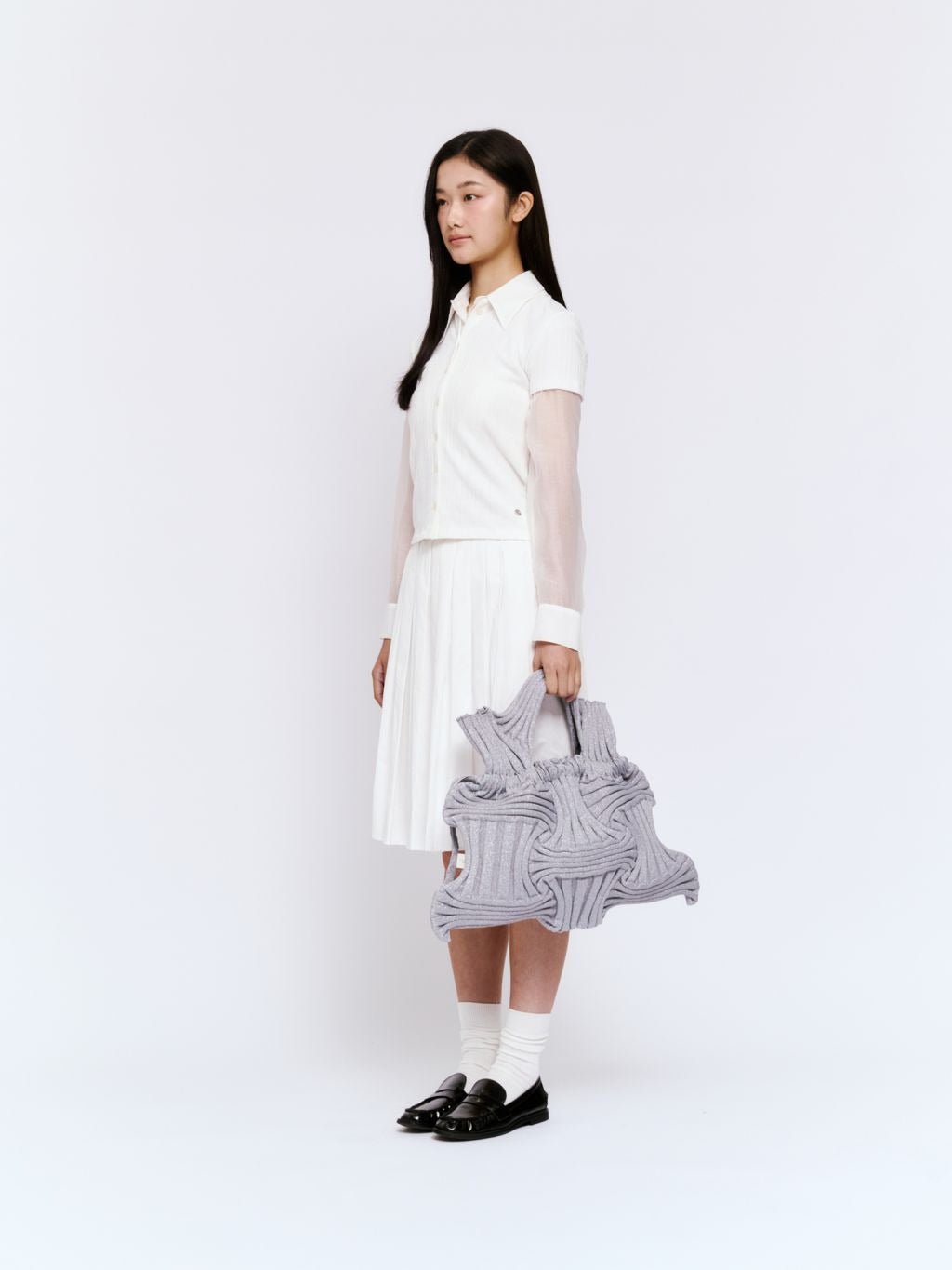 【PLEATS MAMA】BIG BOW BAG - Champdelarose