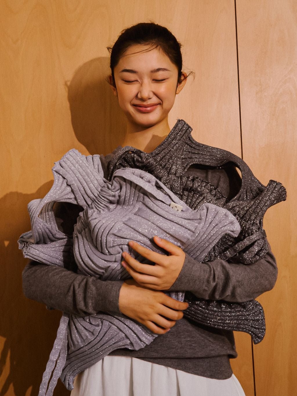 【PLEATS MAMA】BIG BOW BAG - Champdelarose