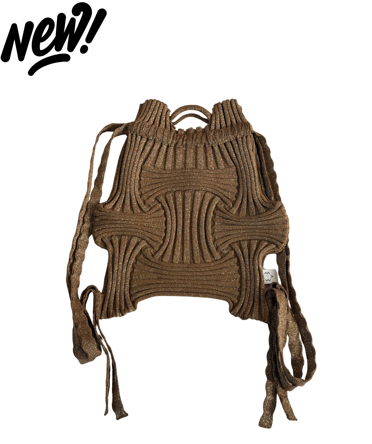 【PLEATS MAMA】NEW BOW BACKPACK - Champdelarose
