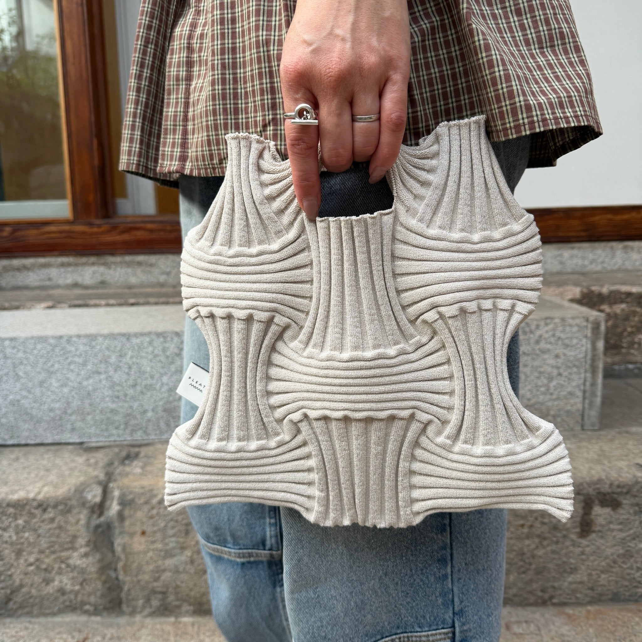 【PLEATS MAMA】NEW BOW BAG - Champdelarose