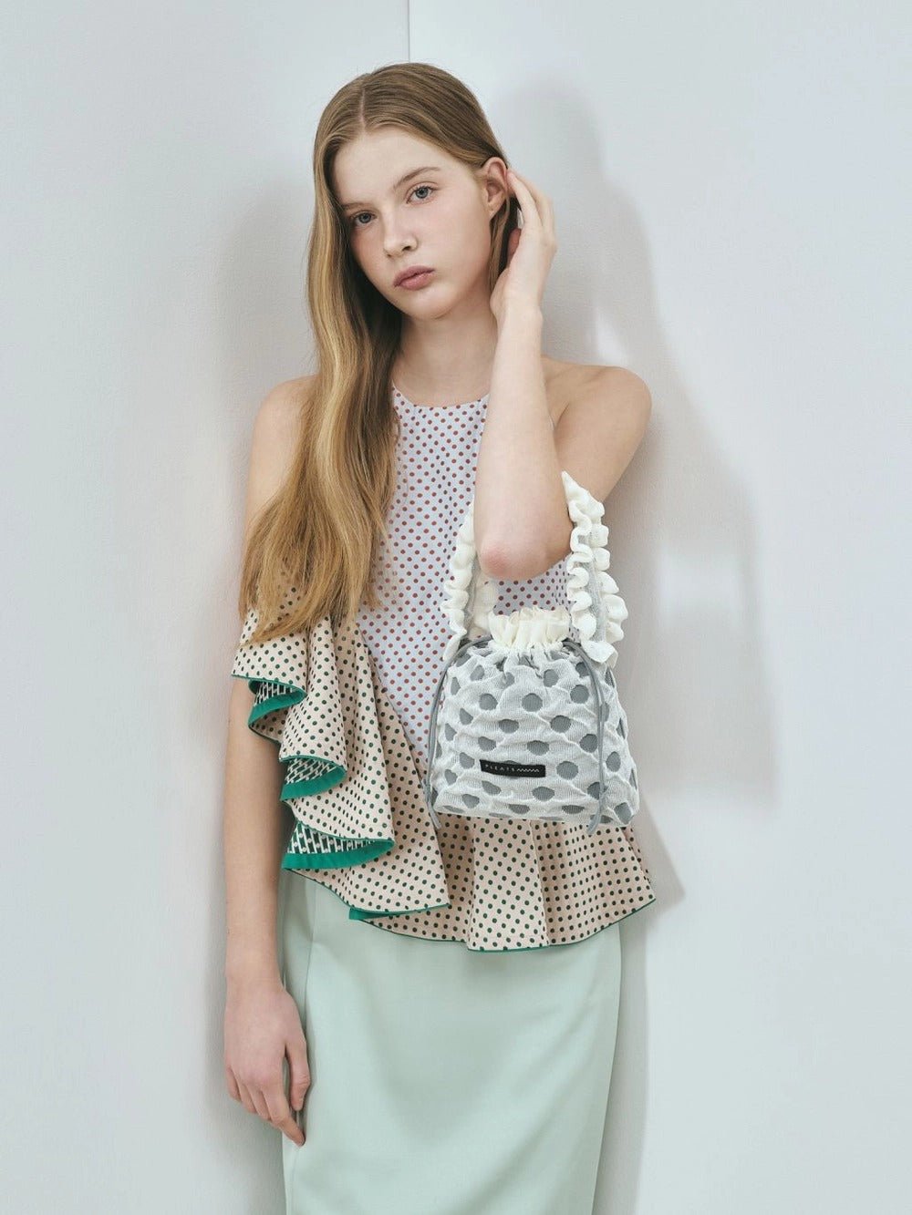 【PLEATS MAMA】POLKA DOT MINI BAG - Champdelarose