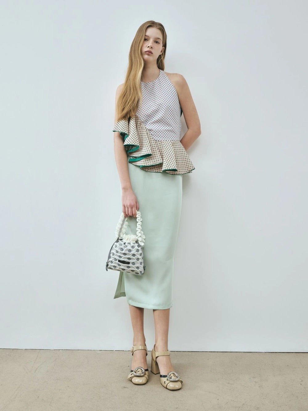 【PLEATS MAMA】POLKA DOT MINI BAG - Champdelarose