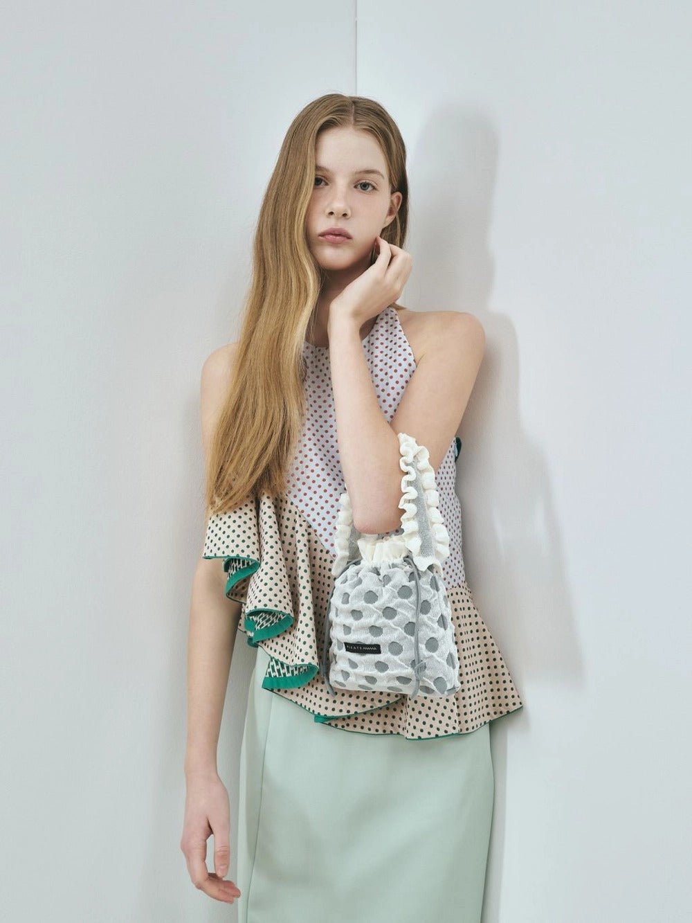 【PLEATS MAMA】POLKA DOT MINI BAG - Champdelarose