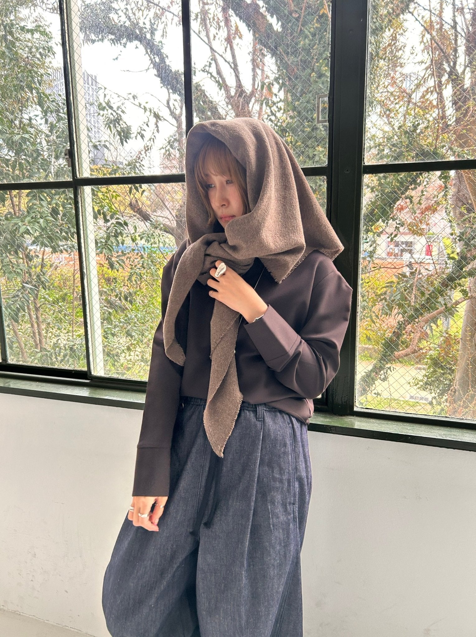 【PRIORITY 2026 Autumn】ウールブレンドストール - Champdelarose