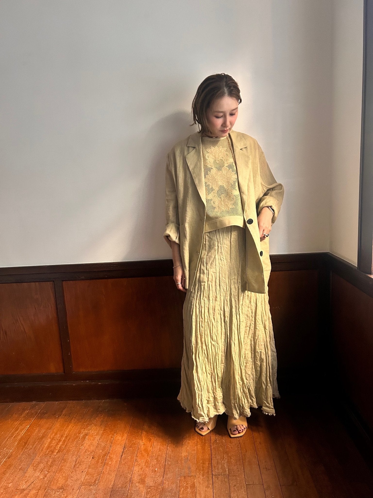 【PRIORITY 2026 late summer】リネンジャケット - Champdelarose