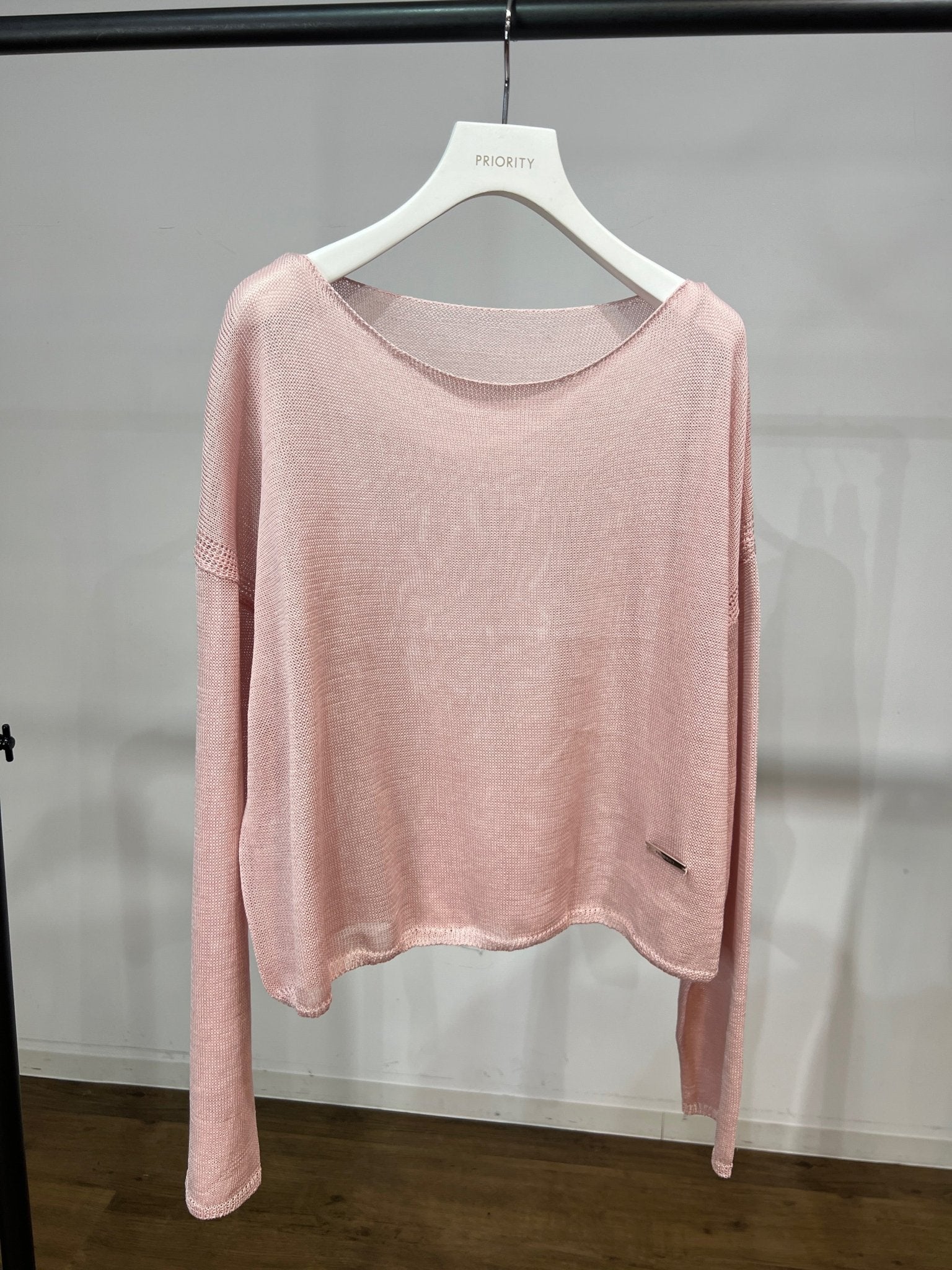 【PRIORITY 2026 late summer】ボートネックシアーニット - Champdelarose