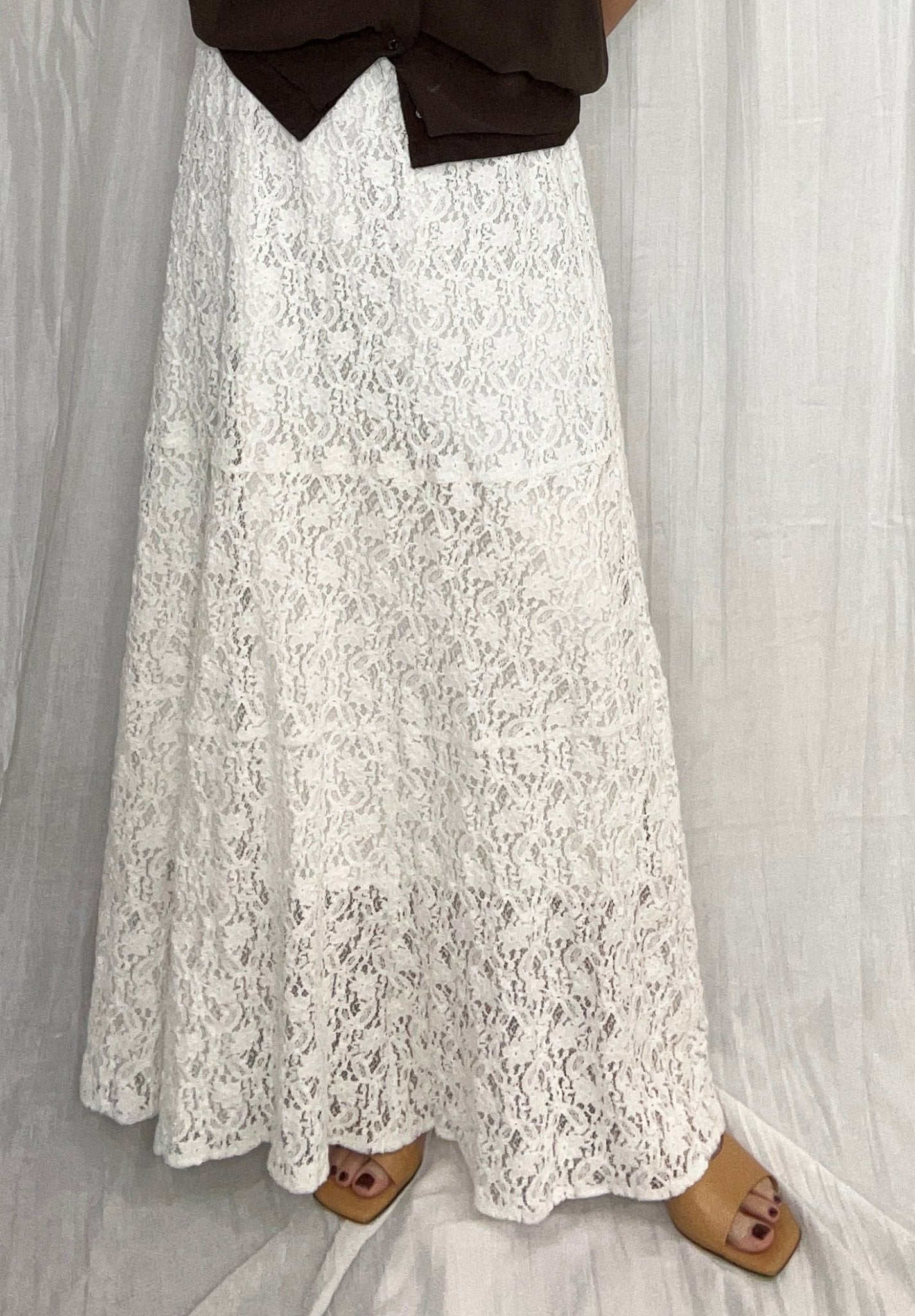 【PRIORITY 2026 late summer】マーメイドレーススカート - Champdelarose