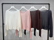 【PRIORITY 2026 late summer】ボートネックシアーニット - Champdelarose