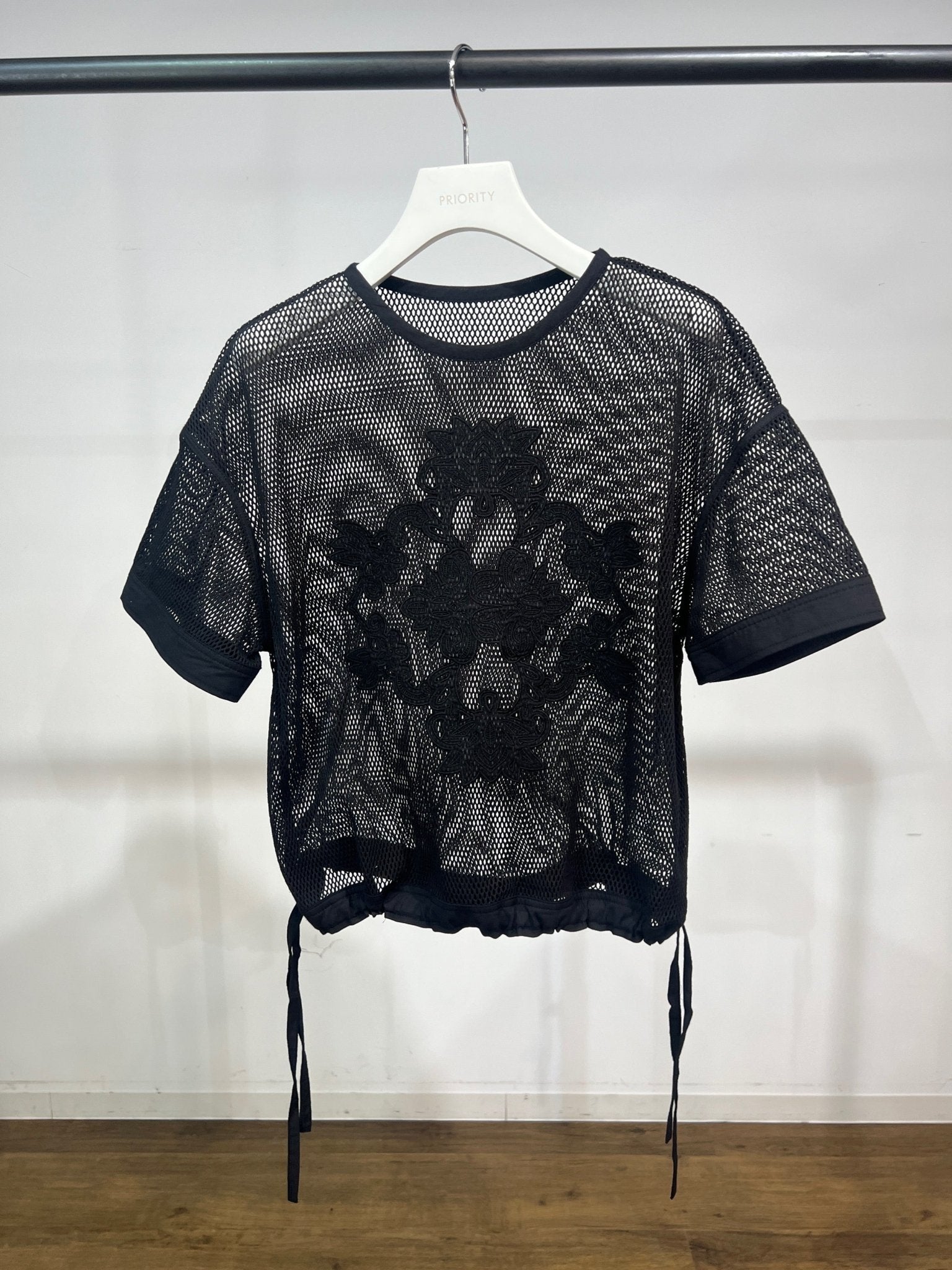 【PRIORITY 2026 late summer】アイレットレースメッシュT - Champdelarose