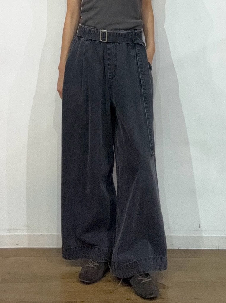 【PRIORITY 2027 SPRING】ワイドデニムパンツ - 2月中旬頃発送 - Champdelarose