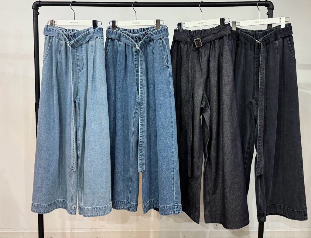 【PRIORITY 2027 SPRING】ワイドデニムパンツ - 2月中旬頃発送 - Champdelarose