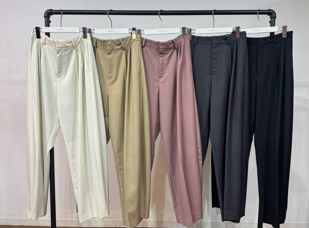 【PRIORITY 2027 SPRING】2タックカーヴィパンツ - 2月中頃発送 - Champdelarose