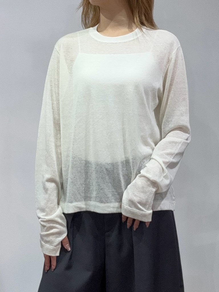 【PRIORITY 2027 SPRING】袖くしゅシアーニットロンT - 2月下旬頃発送 - Champdelarose