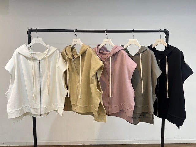 【PRIORITY 26 SPRING】ジップベストフーディー - Champdelarose