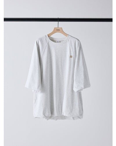 Restock！【YENN 2026 SPRING】3/4 SLEEVE BALLOON T - Champdelarose