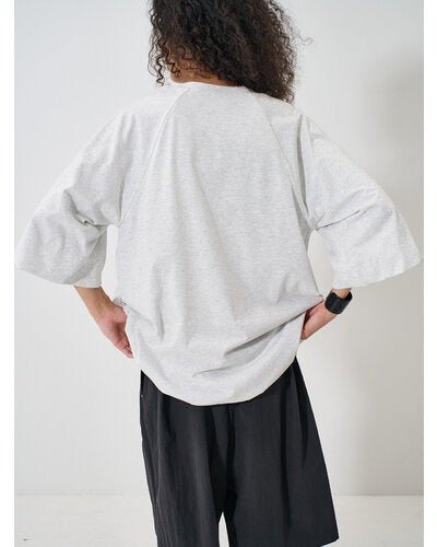Restock！【YENN 2026 SPRING】3/4 SLEEVE BALLOON T - Champdelarose