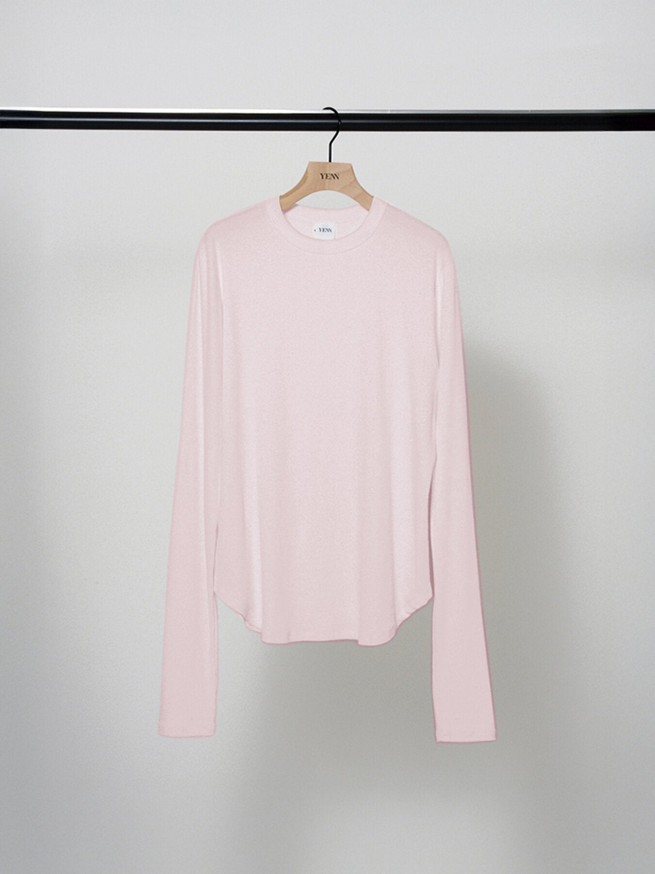 Restock！【YENN 2026 SPRING】COTTON RIB LONG TEE - Champdelarose