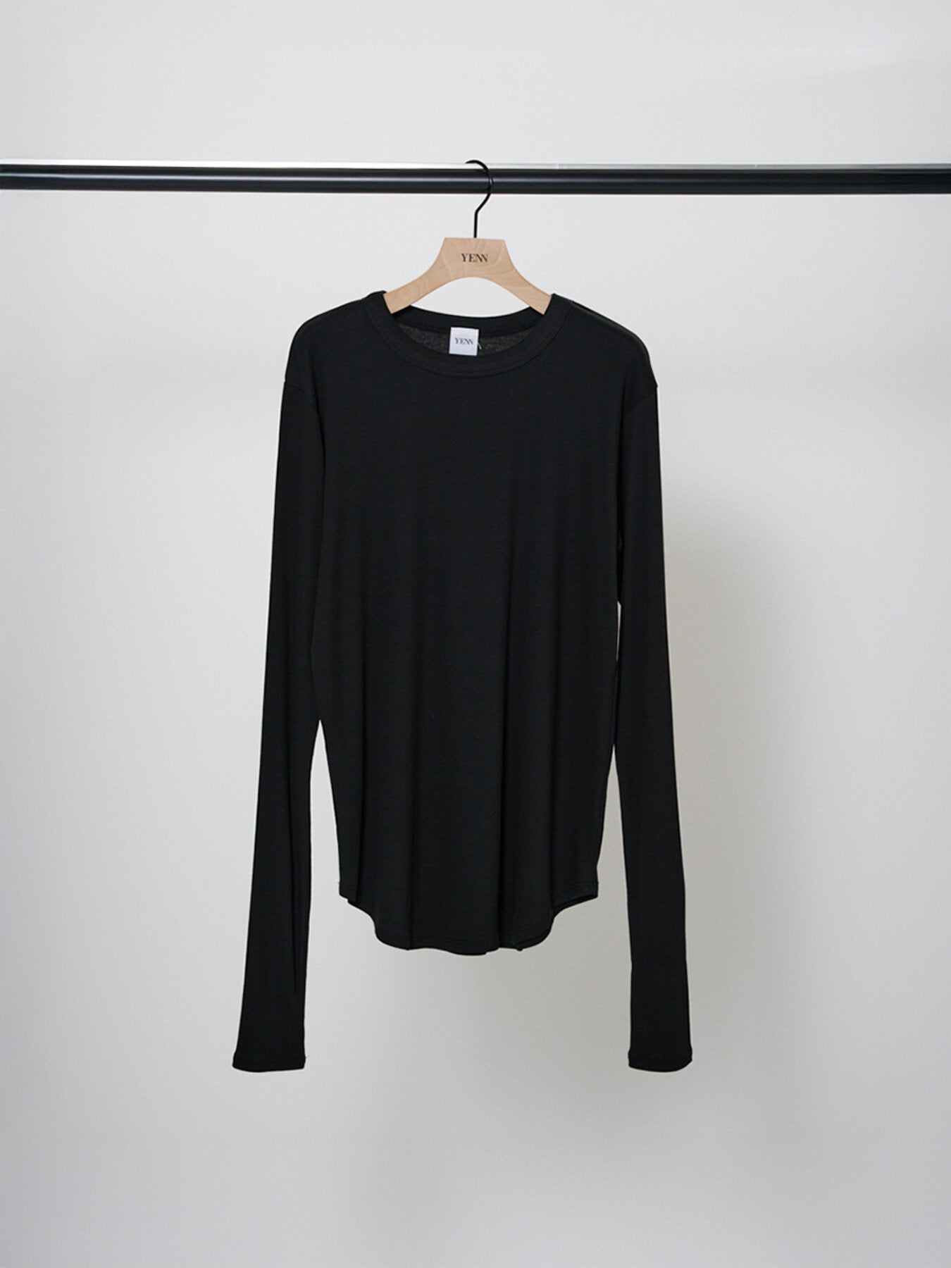 Restock！【YENN 2026 SPRING】COTTON RIB LONG TEE - Champdelarose