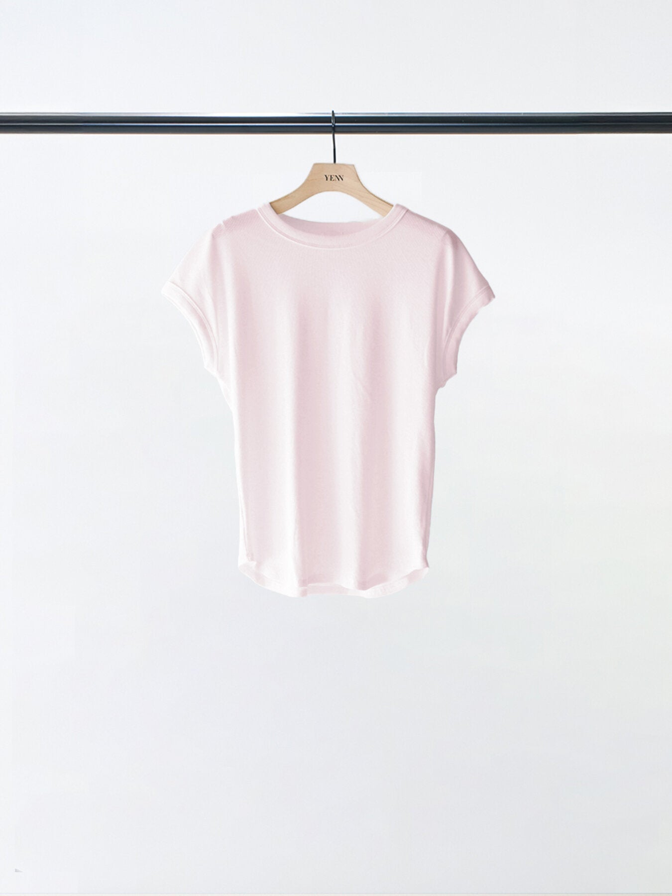 Restock！【YENN 2026 SPRING】SHORT SLEEVE RIB TEE - Champdelarose