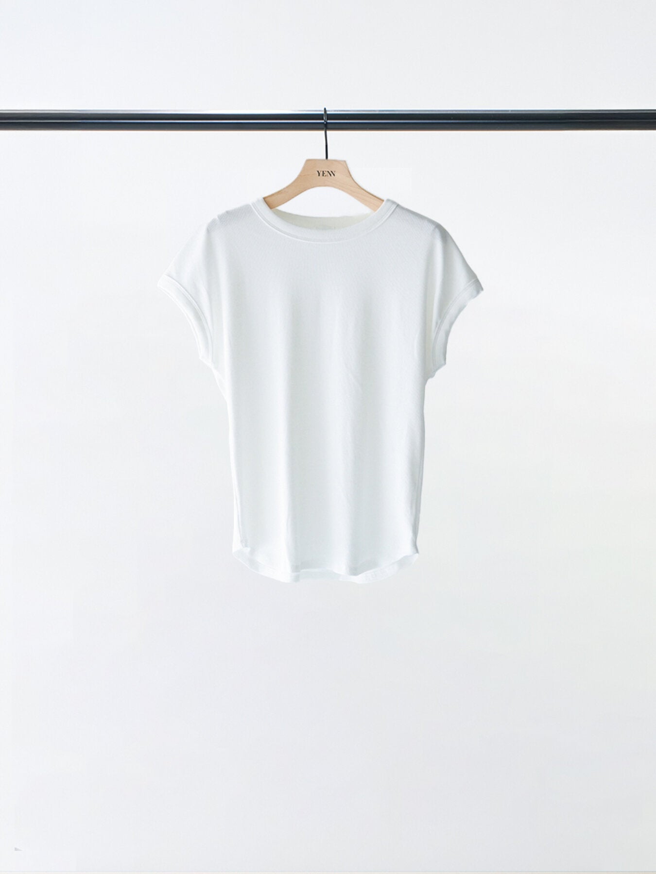 Restock！【YENN 2026 SPRING】SHORT SLEEVE RIB TEE - Champdelarose
