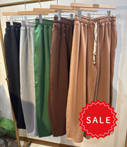 [CLOCHE] Fleece-lined curve pants