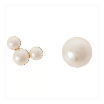 【Sea'ds mara 】Asymmetry pearl pierce - Champdelarose
