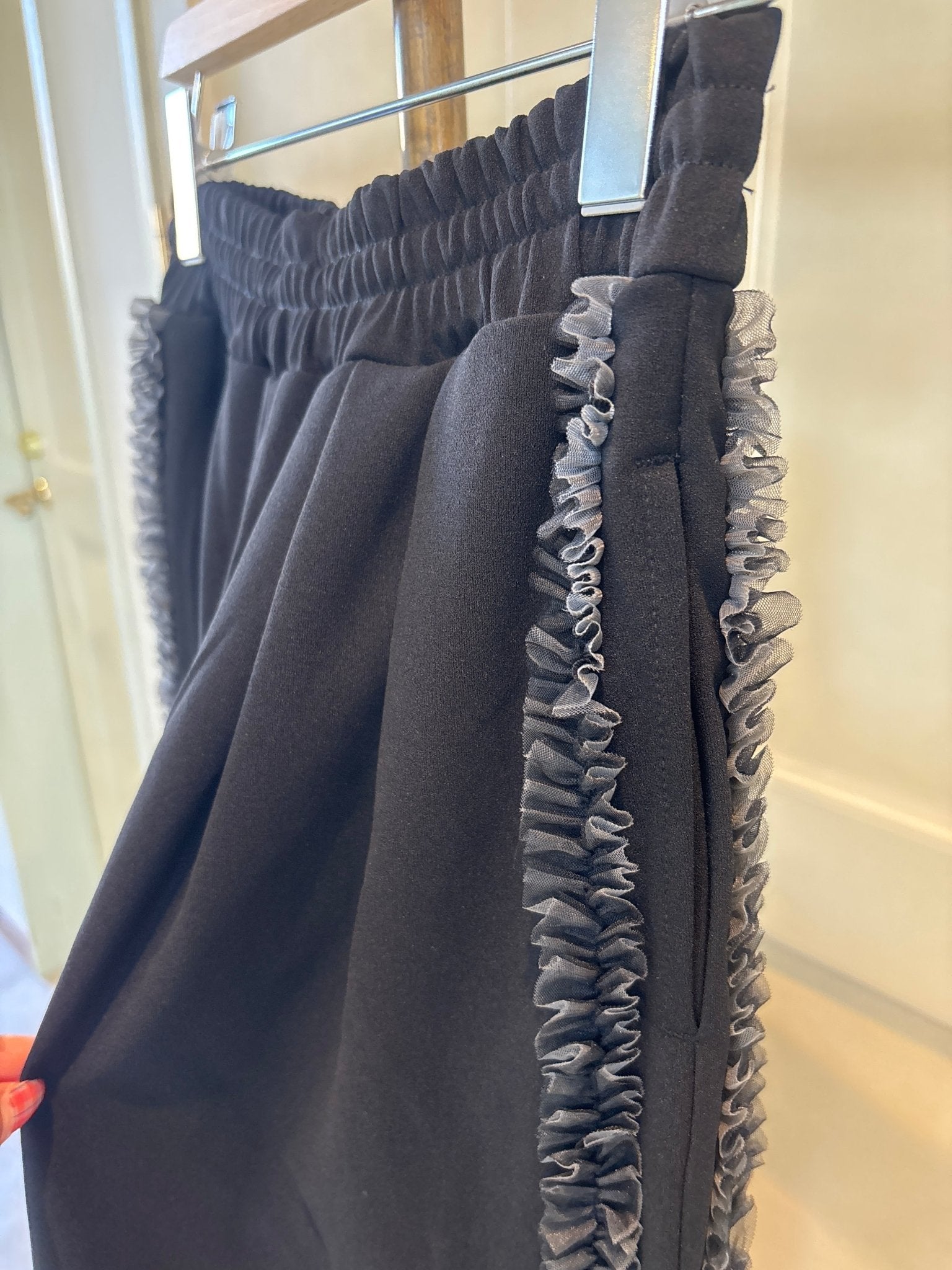 【select】カットジョーゼットサイドフリルパンツ - Champdelarose
