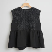 【select】カットジョーゼットフリルトップス - Champdelarose
