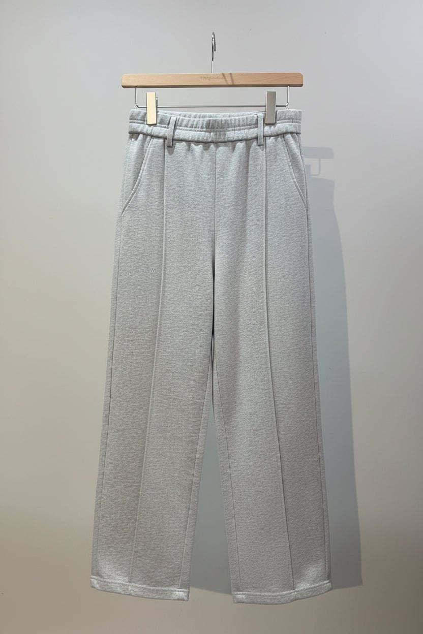 【SELECT】同色パイピングスウェットワイドパンツ - Champdelarose