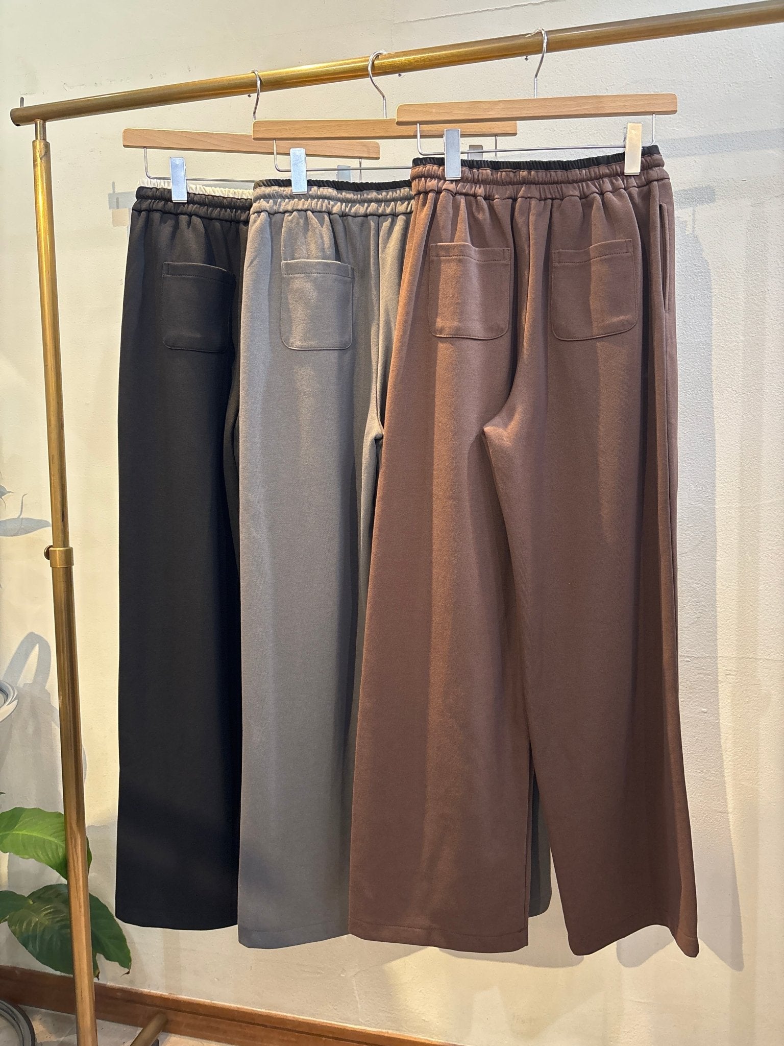 【select】サイド比翼スウェットワイドパンツ - Champdelarose