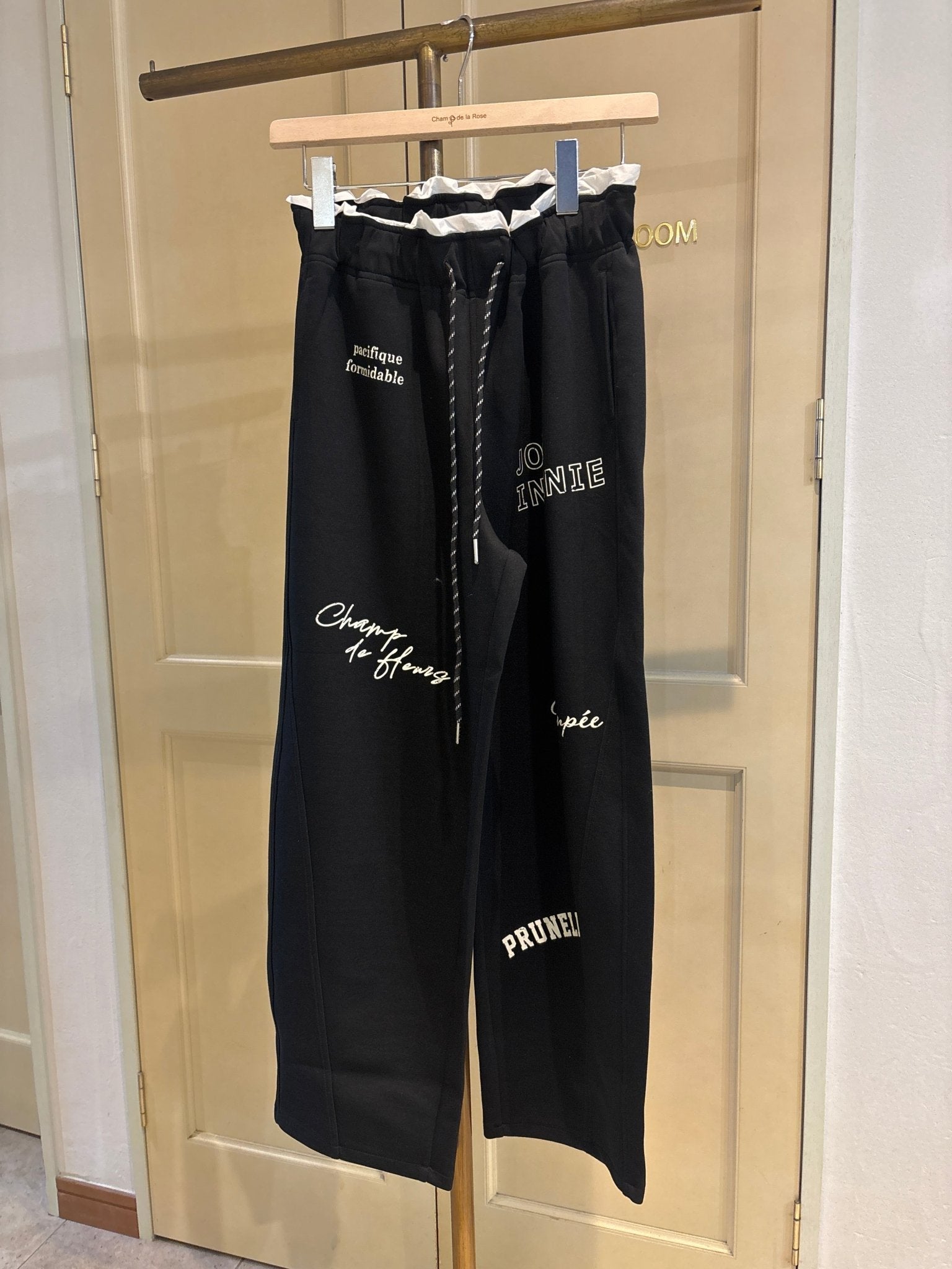 【select】ポンチロゴプリント切替パンツ - Champdelarose