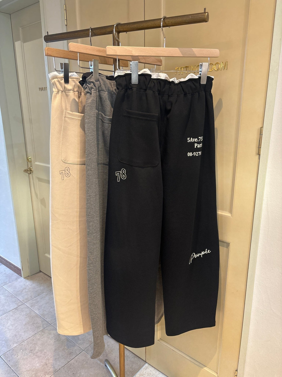 【select】ポンチロゴプリント切替パンツ - Champdelarose