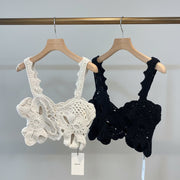 【select】3D hand knit Bustier - Champdelarose