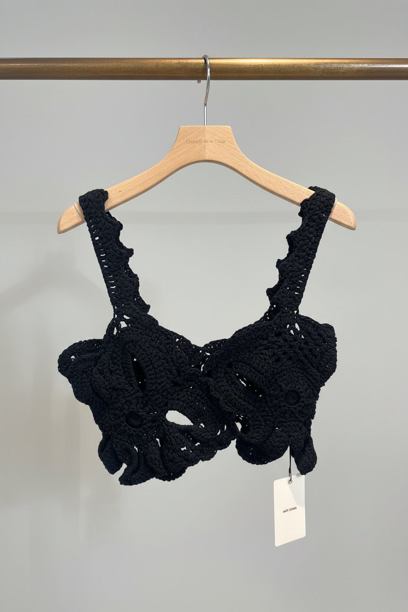 【select】3D hand knit Bustier - Champdelarose