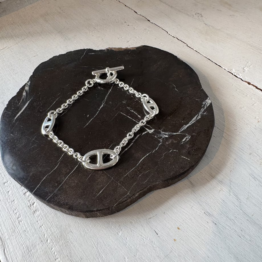 ご予約終了/再販決定‼️【限定販売‼️】Silver design chain Bracelet - Champdelarose