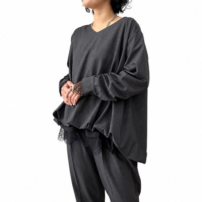 【siro de labonte 2026 AW vol.2】ストレッチフランネル-バルーンプルオーバー - Champdelarose