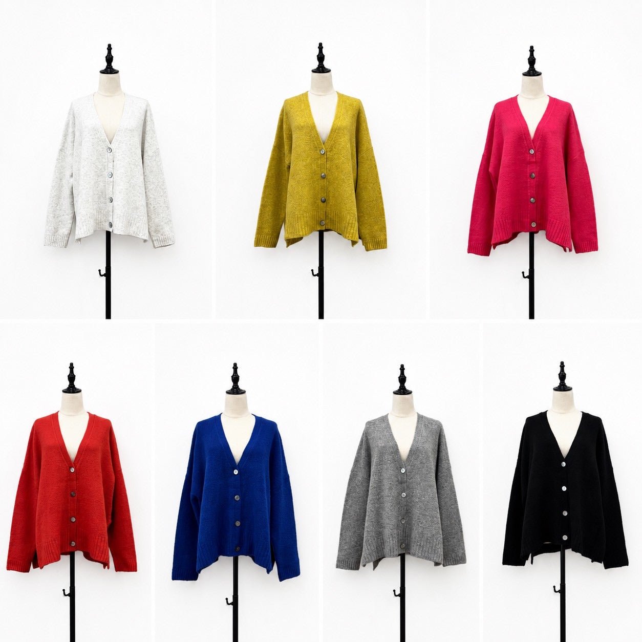 【siro de labonte 2026 AW vol.2】ホイップヤーン-サイドスリットカーディガン - Champdelarose