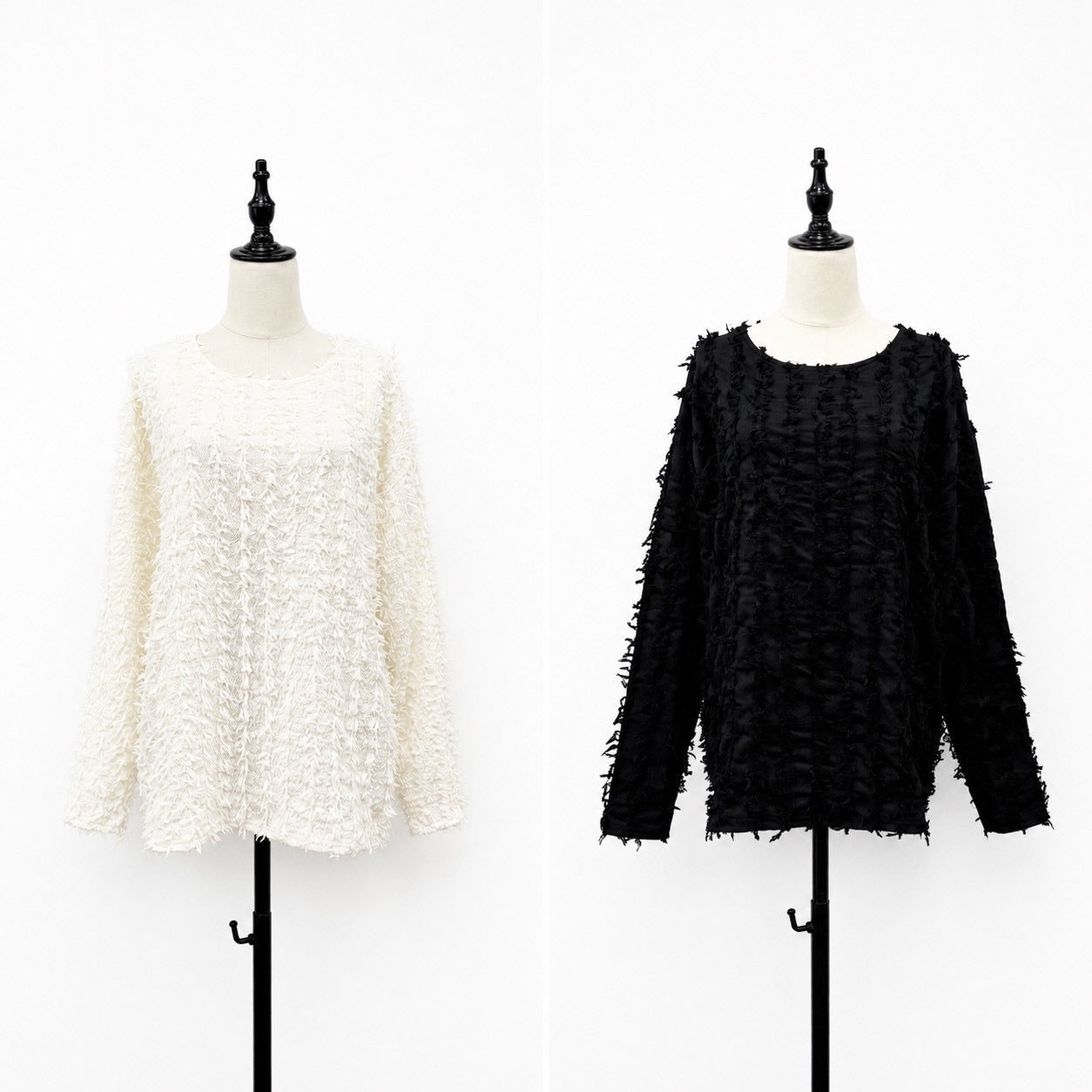 【siro de labonte 2026 AW vol.2】カットジャガード-L/Sプルオーバー - Champdelarose