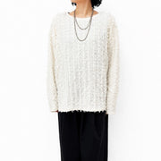 【siro de labonte 2026 AW vol.2】カットジャガード-L/Sプルオーバー - Champdelarose