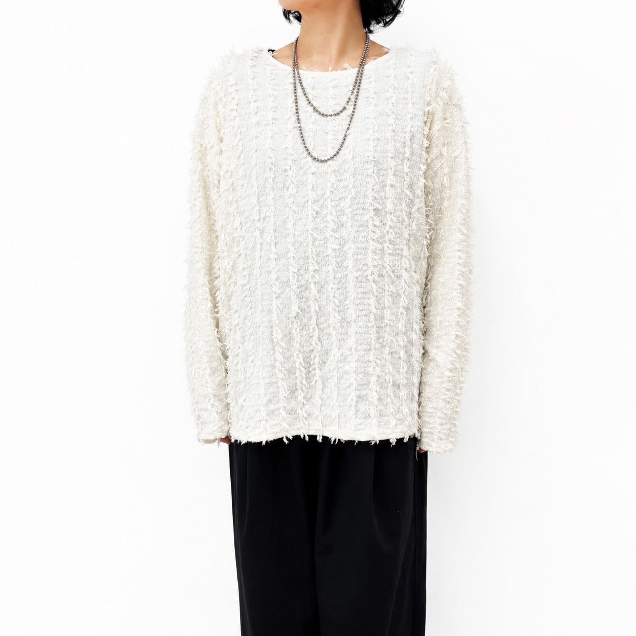 【siro de labonte 2026 AW vol.2】カットジャガード-L/Sプルオーバー - Champdelarose