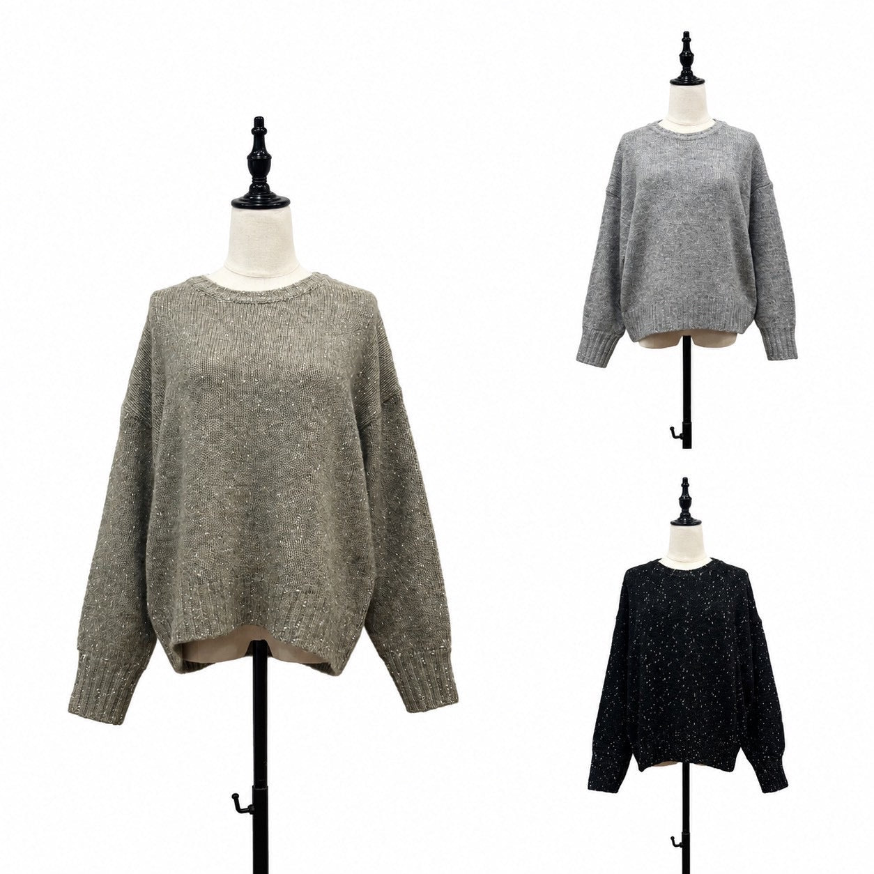 【siro de labonte 2026 AW vol.2】グリッターヤーン-L/Sプルオーバー - Champdelarose