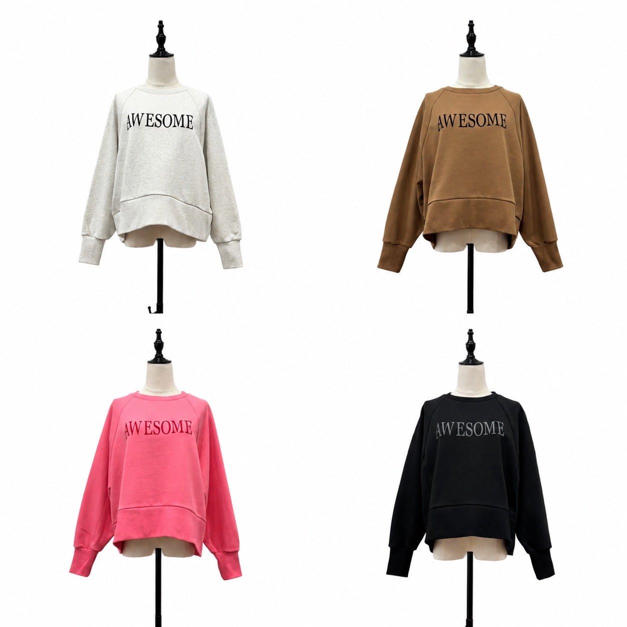 【siro de labonte 2026 AW vol.2】30/10スウェット-ドルマンプルオーバー（フロッキー） - Champdelarose