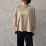 【siro de labonte 2026 AW】30/ - highgage cotton message Tshirt（グリッター） - Champdelarose