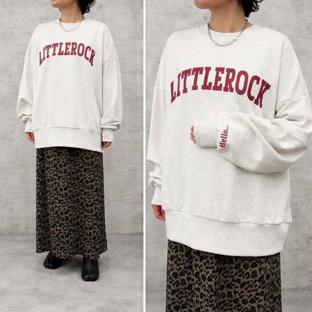 【siro de labonte 2026 AW】30/10 SWEAT LITTLEROCK2way pullover - Champdelarose