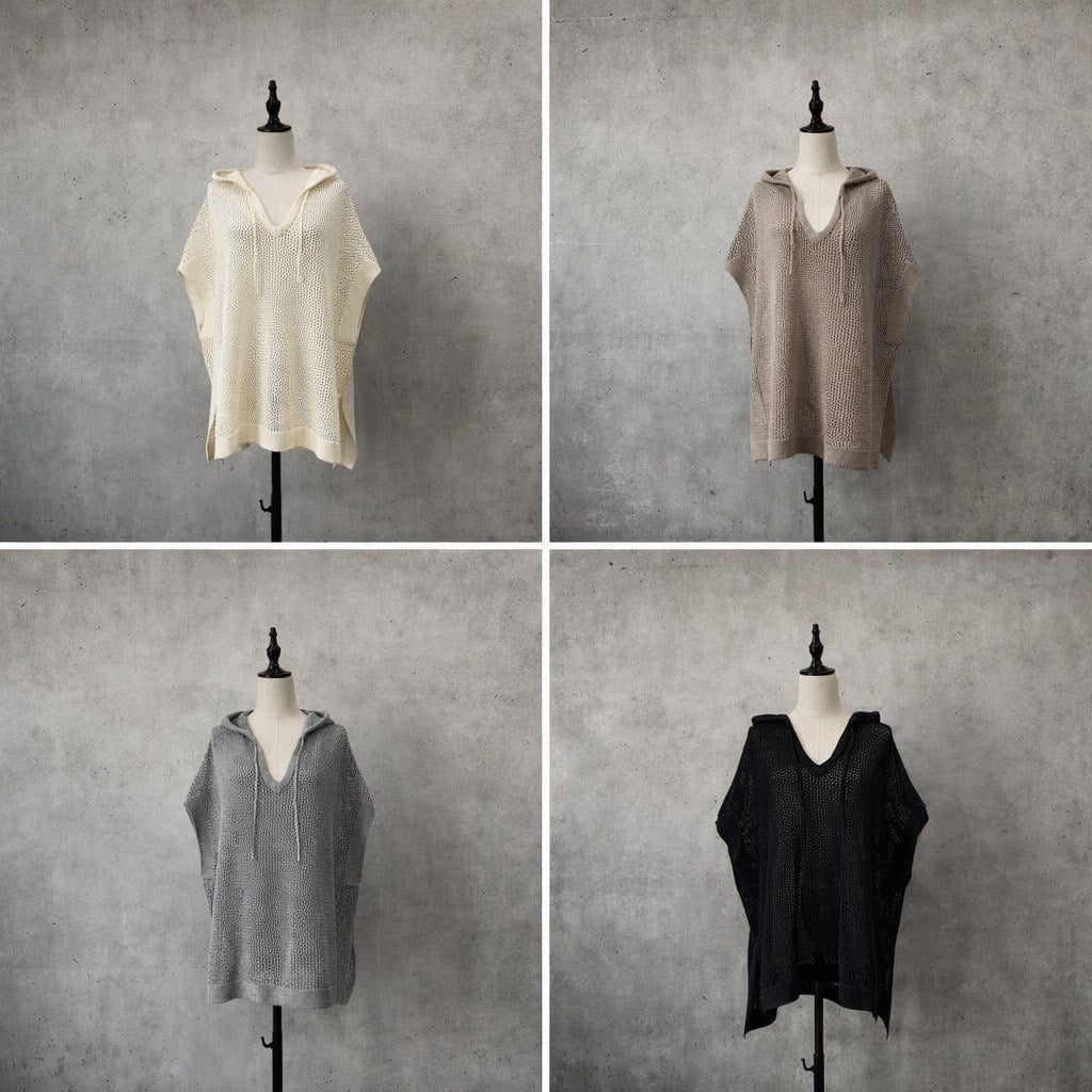 【siro de labonte 2026 AW】32/2COTTON mesh foody vest - Champdelarose