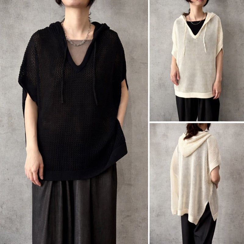 【siro de labonte 2026 AW】32/2COTTON mesh foody vest - Champdelarose