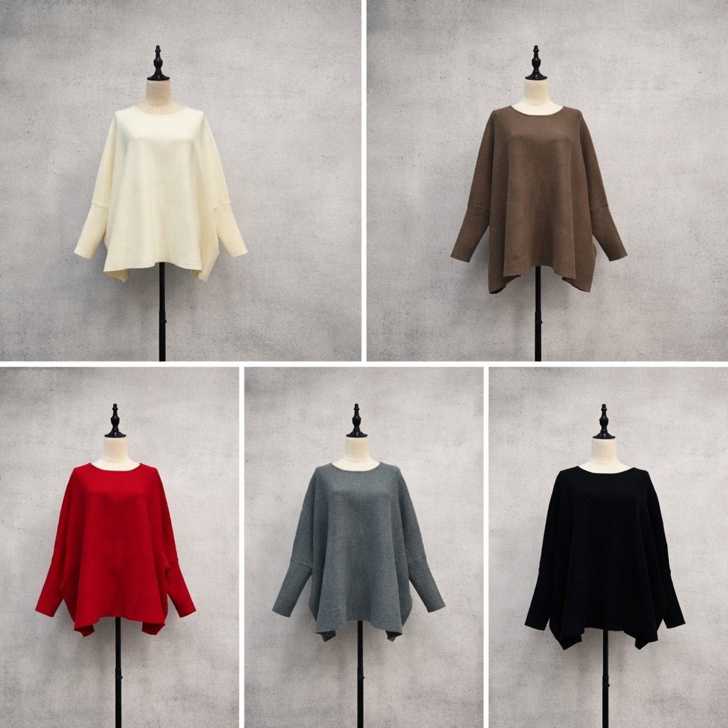 【siro de labonte 2026 AW】32/2COTTON plating nylon poncho pullover - Champdelarose