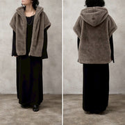 【siro de labonte 2026 AW】eco fur hoody vest - Champdelarose